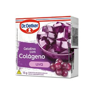 Gelatina com Colágeno sabor Uva Dr.Oetker 15g