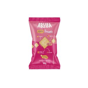 Biscoito Salgado sabor Presunto Aruba 50g