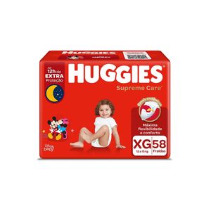 Fralda Supreme Care Hiper Xg Supreme com 58 Unidades