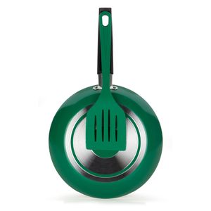 Frigideira Antiaderente com Espatula Multiflon Verde 24cm