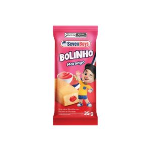 Bolinho de Baunilha com Recheio de Morango Seven Boys 35g