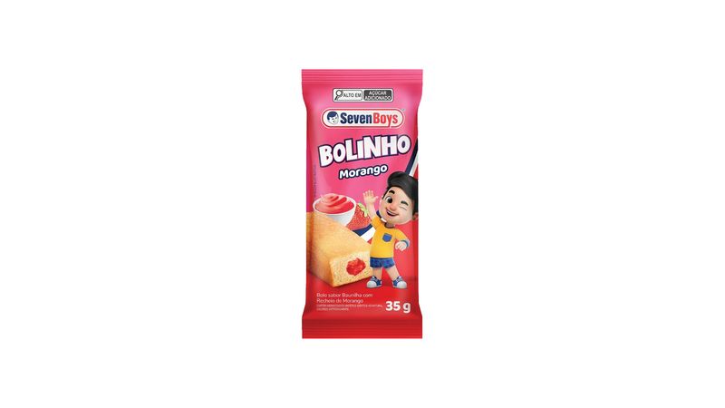 Mini Bolo de Baunilha e Morango Bauducco 40g  Mambo Supermercado São Paulo  - Mambo Supermercado São Paulo