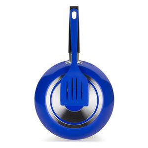 Frigideira Azul com Espátula Multiflon 24cm