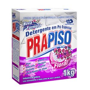 Detergente em Pó Especial Floral Prapiso Caixa 1kg
