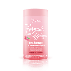 Fórmula da Beleza Colágeno Sabor Cranberry Gaab 200g