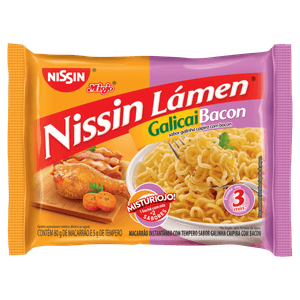 Macarrão Instantâneo Misturiojo sabor Galinha Caipira e Bacon Nissin 85g