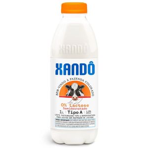 Leite Semidesnatado Puro Tipo A Zero Lactose Xandô 1 Litro