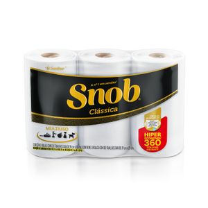 Toalha Papel Snob Hiper 360Fls C/3