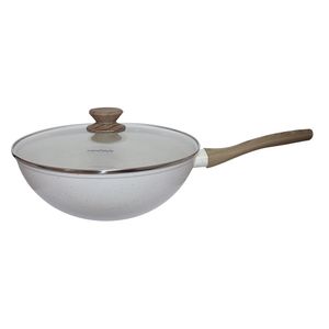 Frigideira Wok Mármol Cook  com Tampa 28cm