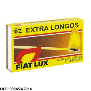 Fósforo Extra Longo Fiat Lux com 50 unidades