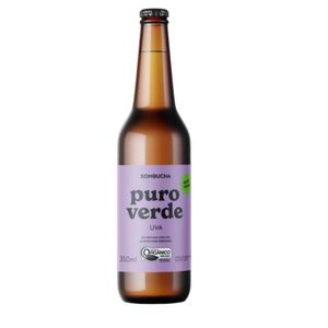 Kombucha Chá Verde com Uva Puro Verde 350ml