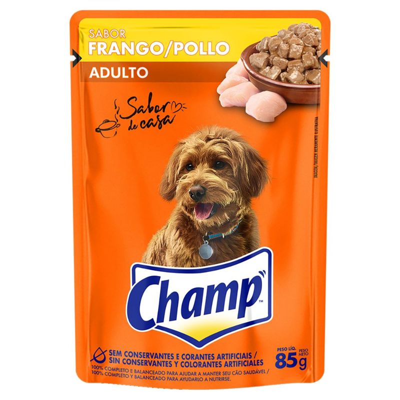 Sache-Adulto-Frango-Champ-85g