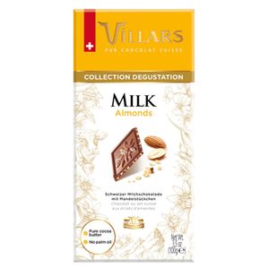 Chocolate Barra Ao Leite Com Amendoas Villars 100g