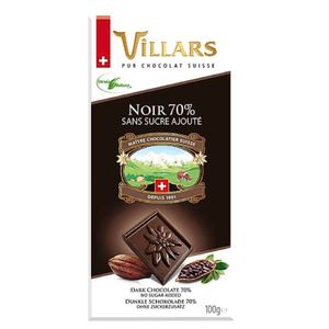 Chocolate Barra Amargo 70% Cacau Villars 100g