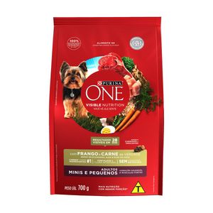 Ração Seca Frango e Carne para Cães Adultos One Purina 700g