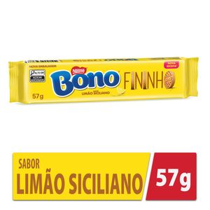 Biscoito Fininho Recheado Limão Siciliano Bono Nestle 57g