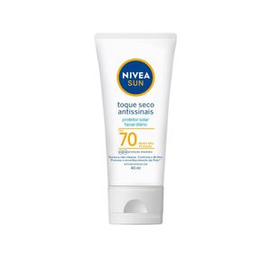 Protetor Solar Facial Toque Seco Antissinais FPS 70 Nivea Sun 40ml