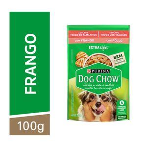 Sachê Ração sabor Frango Dog Chow 100g