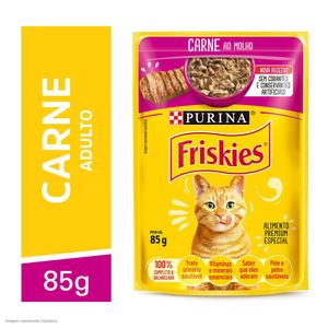 Ração para Gatos Carne ao Molho Sachê Friskies 85g