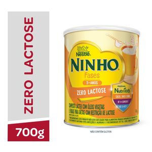 Composto Lácteo Zero Lactose Fases Ninho 700g