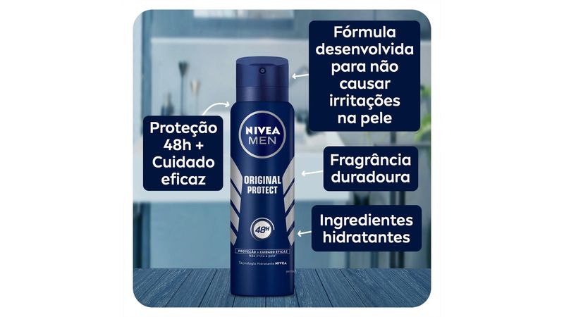 Desodorante Aerosol Original Protect Men Nivea150ml  Mambo Supermercado  São Paulo - Mambo Supermercado São Paulo