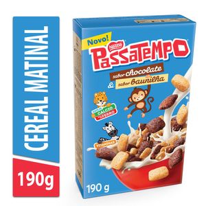 Cereal Matinal Chocolate e Baunilha Passatempo Nestlé 190g