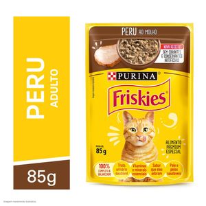 Ração de Peru ao Molho Sachê Friskies 85g