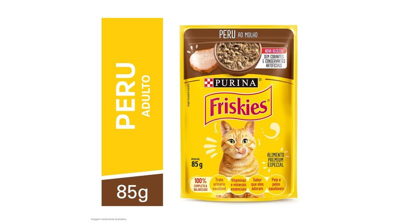 Ra o de Peru ao Molho Sach Friskies 85g Mambo Supermercado S o