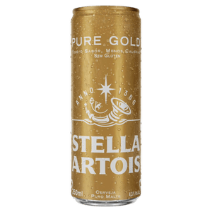 Cerveja Pure Gold Sem Glúten Stella Artois Lata 350ml