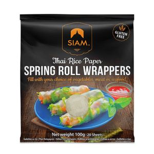 Papel de Arroz para Rolinhos-Primavera deSIAM 100g