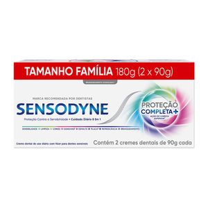 Kit Sensodyne Creme Dental Proteção Completa 90g Com 2 Unidades