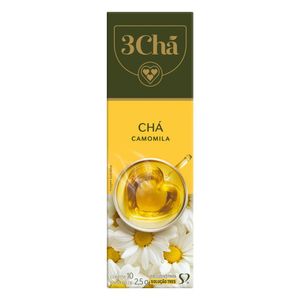 Cápsula de Chá Camomila 3 Corações com 10 Unidades