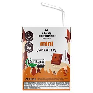 Bebida Vegetal Orgânica sabor Chocolate A Tal Castanha 200ml
