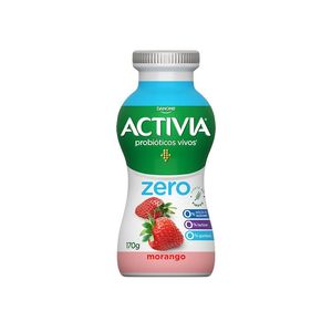 Iogurte Líquido de Morango Zero Lactose Activia 170g