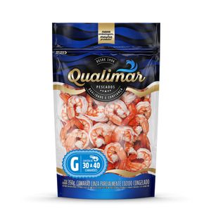 Camarão Descascado e Eviscerado Cozido 30/40 Qualimar 350g