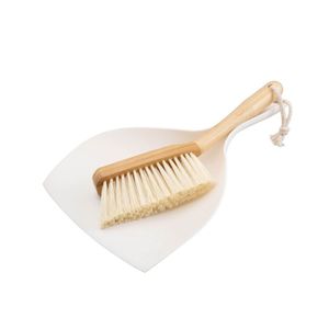 Escova de Bambu e Pá Para Limpeza