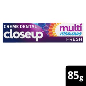 Creme Dental Multivitaminas +12 Benefícios Fresh Close Up 85g