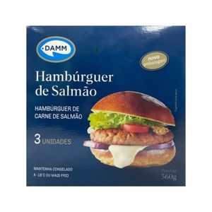 Hambúrguer de Salmão Congelado Damm 360g