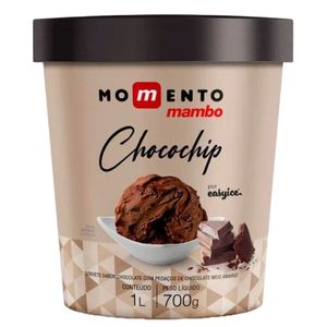 Sorvete Premium Chocochip Momento Mambo 1L