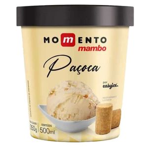Sorvete Paçoca Momento Mambo Premium 500ml