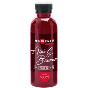 Suco Natural de Açaí com Banana Refrigerado Momento Mambo 500ml