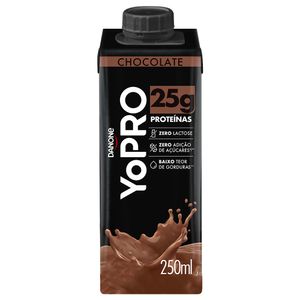 Bebida Láctea Chocolate 25g de Proteínas Zero Lactose Danone YoPro 250ml
