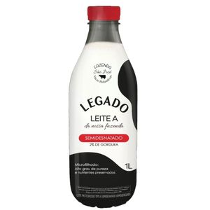 Leite Semidesnatado Pasteurizado Tipo A Legado 1l