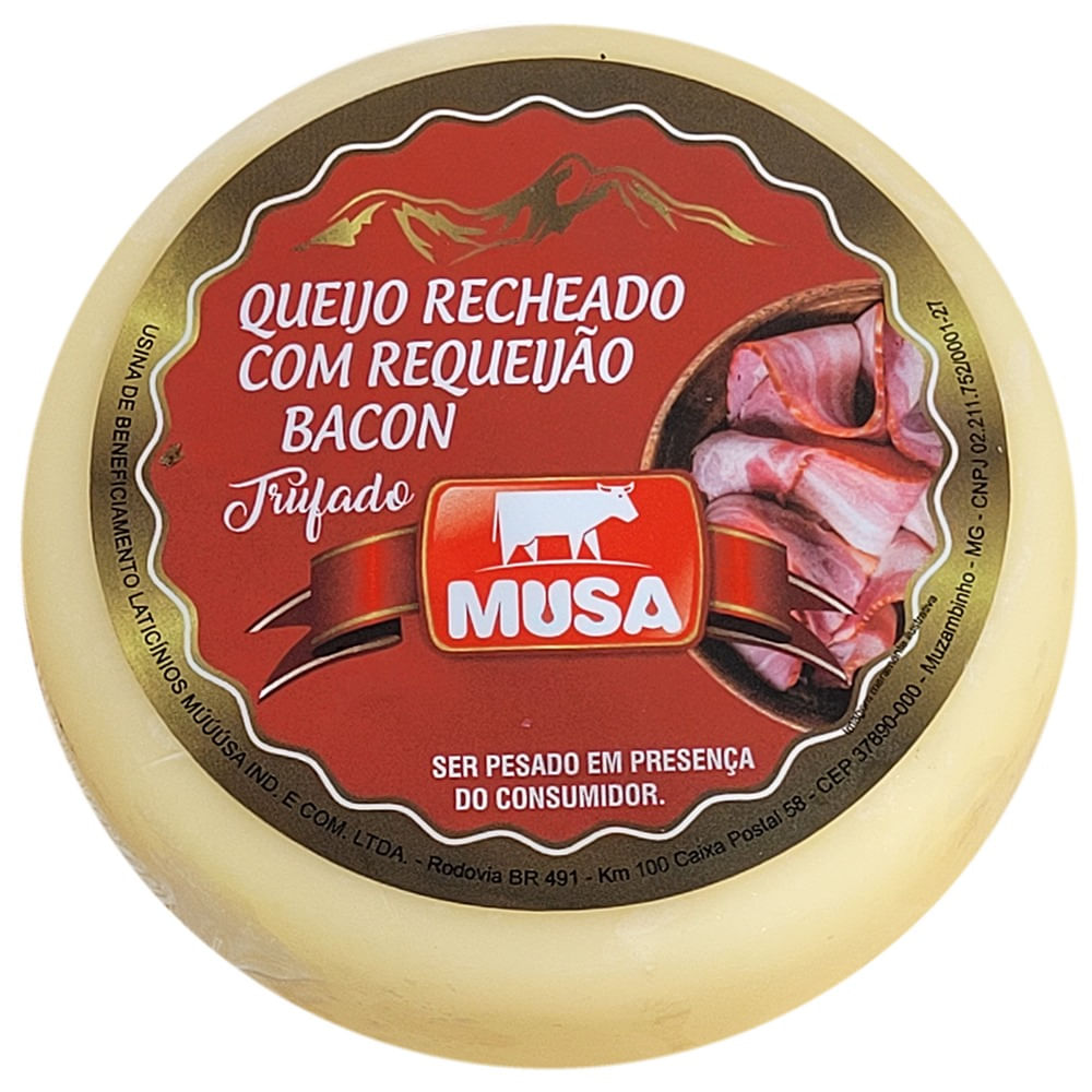 Queijo Mussarela Recheado Musa Requeijão E Bacon Kg Mambo Supermercado São Paulo Mambo 9513