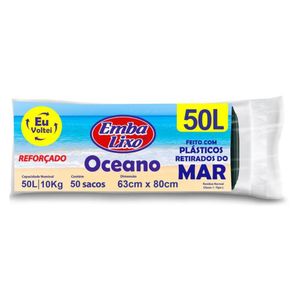 Saco para Lixo Embalixo Oceano 50l C/50