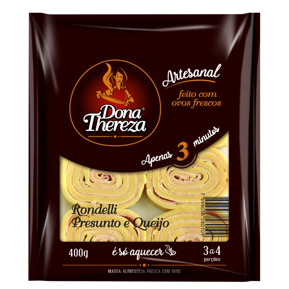 Rondelli Presunto e Queijo Dona Thereza Pacote 400g