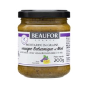 Mostarda Beaufor 200G C Vinagre Balsâmico E Mel