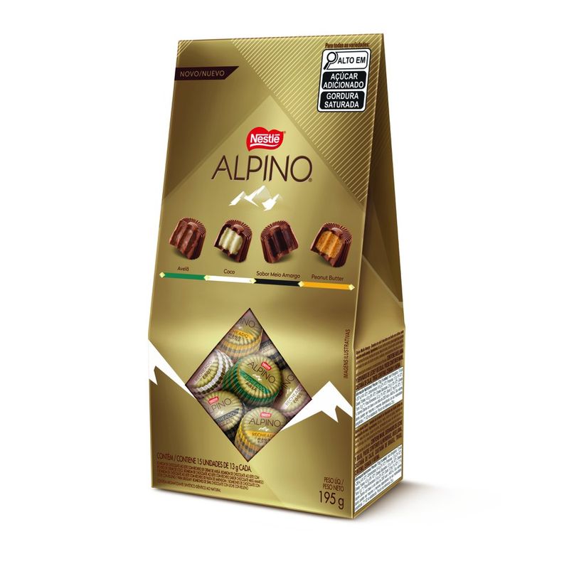 7891000395271 - Bombom Recheado Nestlé Alpino Bag Sortidos 195g - 1.jpg