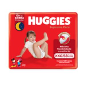 Fralda Huggies Supreme Care Hiper Xxg C/58