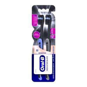 Kit 2 Escova Dental Oral-B Sensitive Black